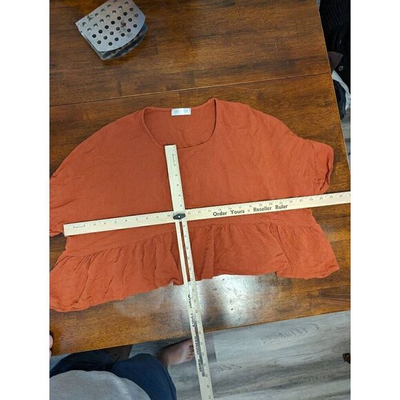 Vestique Orange Crop Top with Flared Bottom Women's Small/Medium - Picture 5 of 5